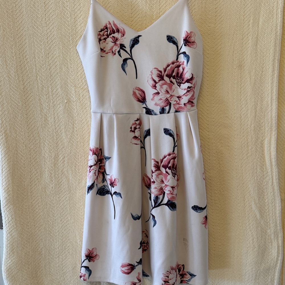 Floral V-Neck Mini Dress